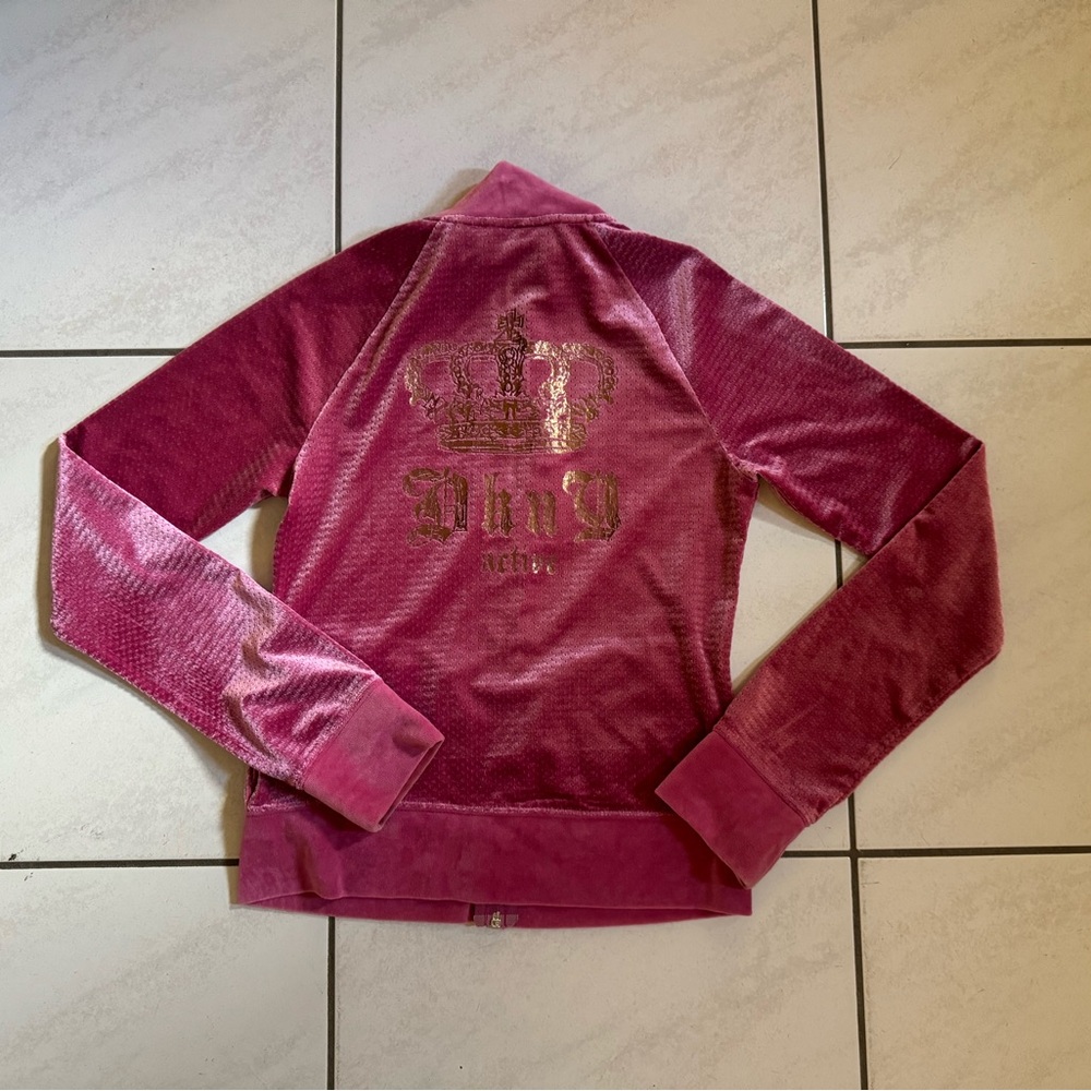 DKNY Track Jacket. Full Zip Hoodie. Vintage. Size: Medium